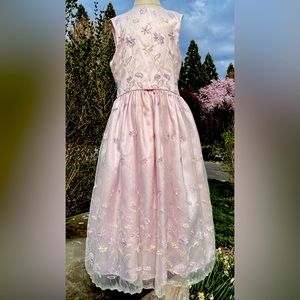 Cinderella Girls Dress Sz 8 🌸🌼🌸Easter Flower Girl Portrait EUC Sister set